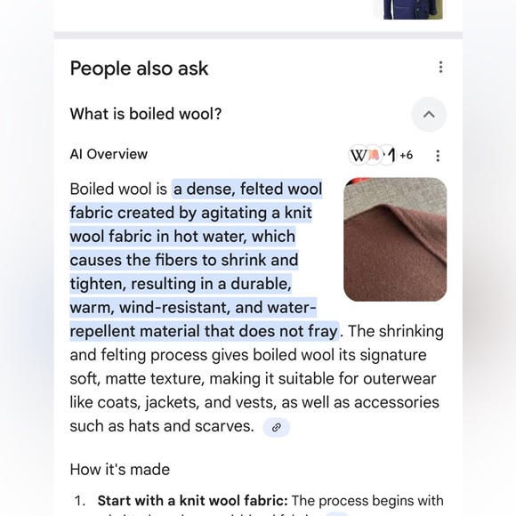 Aston 100% boiled wool, button down jacket, in a gorgeous shade of green - Picture 8 of 8